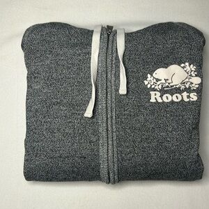 Roots zip up sweater - size: Medium - salt and
 Pepper